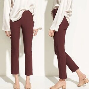Vince Black Cherry Ankle Dress Pants Side Zip Like New
